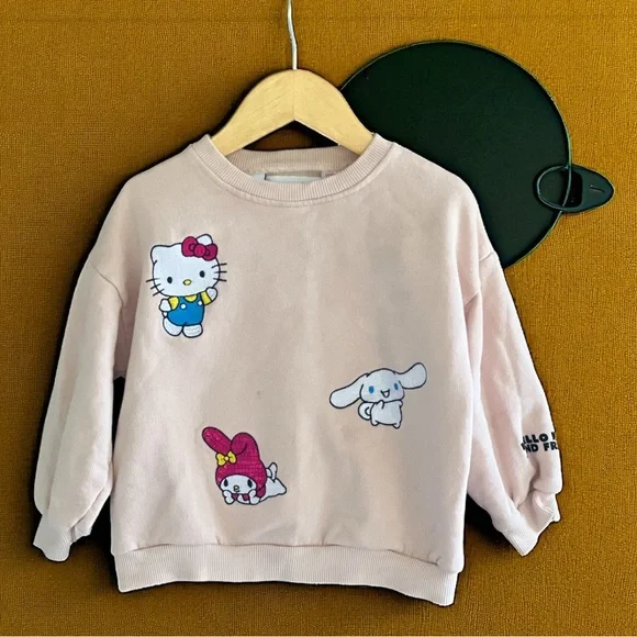 Zara kids Hello Kitty And Friends Embroidered Sweatshirt - Picture 2 of 12